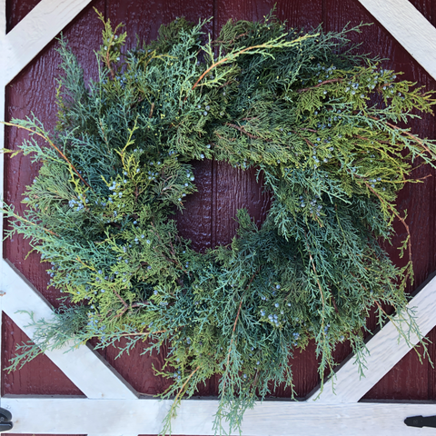 Holiday Wreath: Just Greens