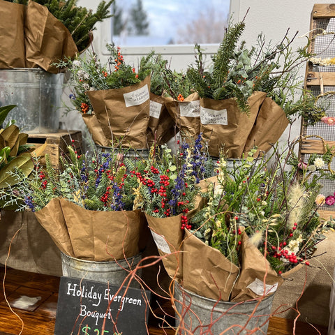 Holiday Evergreen Bouquet