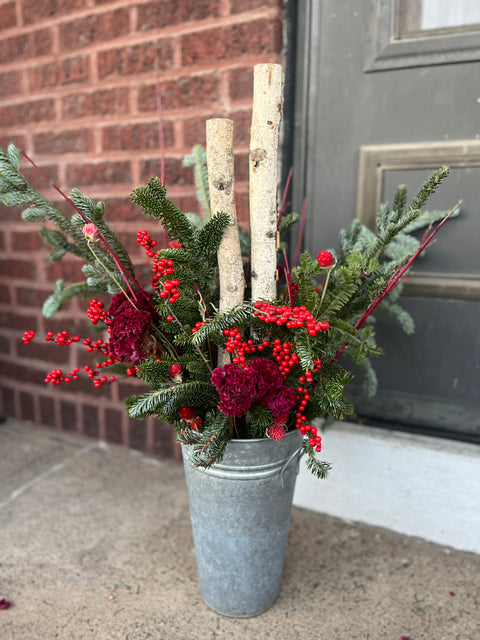 Holiday Evergreen Planter