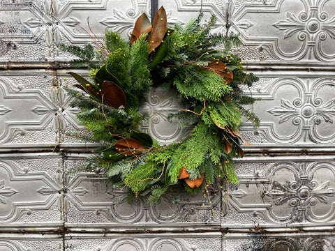 Holiday Wreath: Golden Solstice