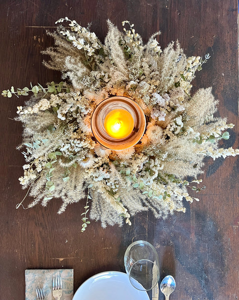 Dried Wreath-Snow White