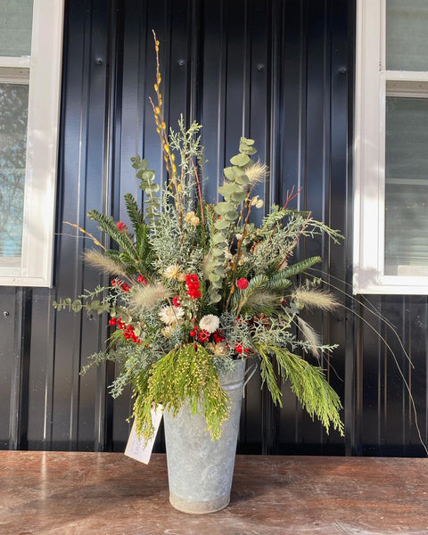 Holiday Evergreen Planter