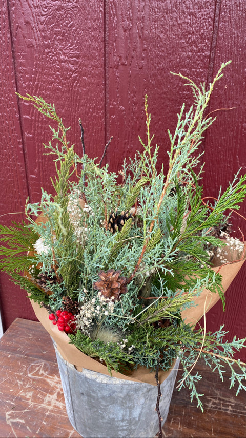 Holiday Evergreen Bouquet