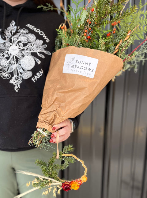 Holiday Evergreen Bouquet
