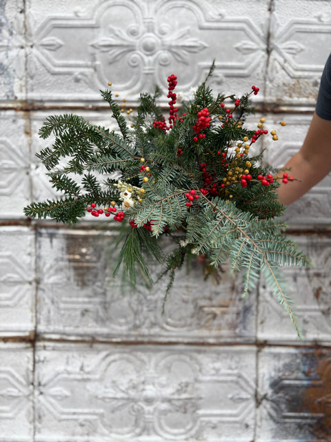 Holiday Evergreen Bouquet