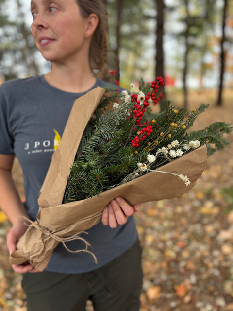 Holiday Evergreen Bouquet