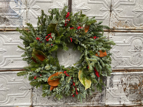 Holiday Wreath: Merry & Bright