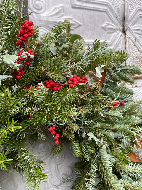 Holiday Wreath: Merry & Bright