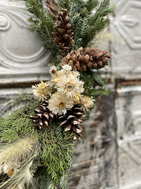 Holiday Wreath: White Christmas