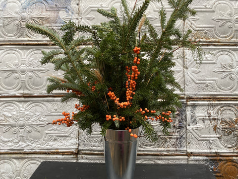 Holiday Evergreen Planter