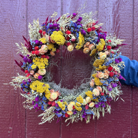 Dried Wreath-Crayon Box