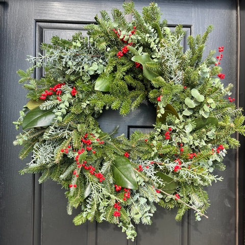 Holiday Wreath: Merry & Bright