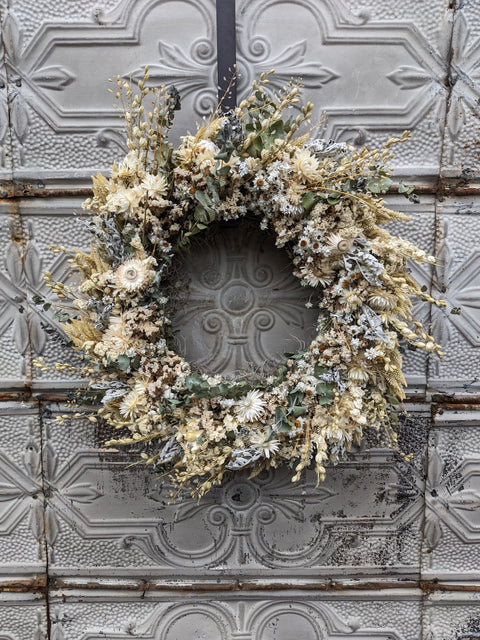 Dried Wreath-Snow White