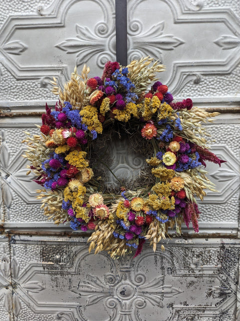 Dried Wreath-Crayon Box