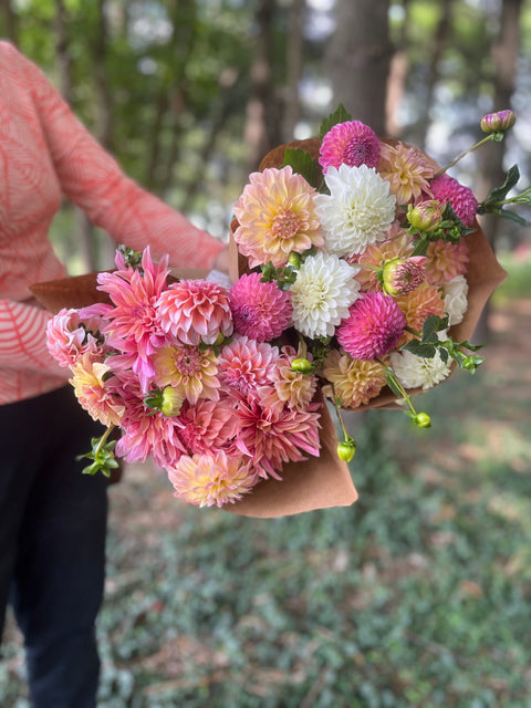 Dahlias at Your Door-6 Week Subscription - Sunny Meadows Flower Farm