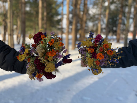 Dried Bouquet-Crayon Box - Sunny Meadows Flower Farm