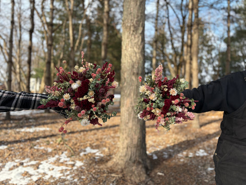 Dried Bouquet-Strawberry Fields - Sunny Meadows Flower Farm