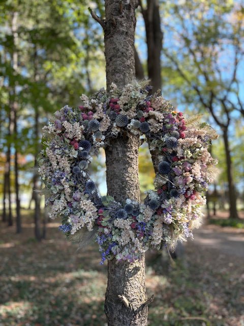 Dried Wreath Custom - Sunny Meadows Flower Farm