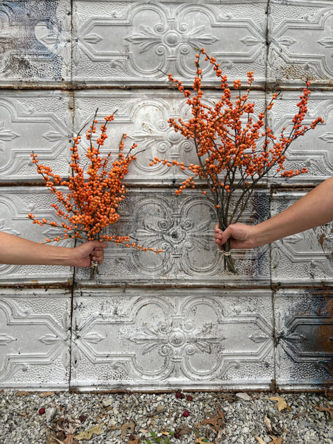 Holiday Winterberry Orange Bunch - Sunny Meadows Flower Farm