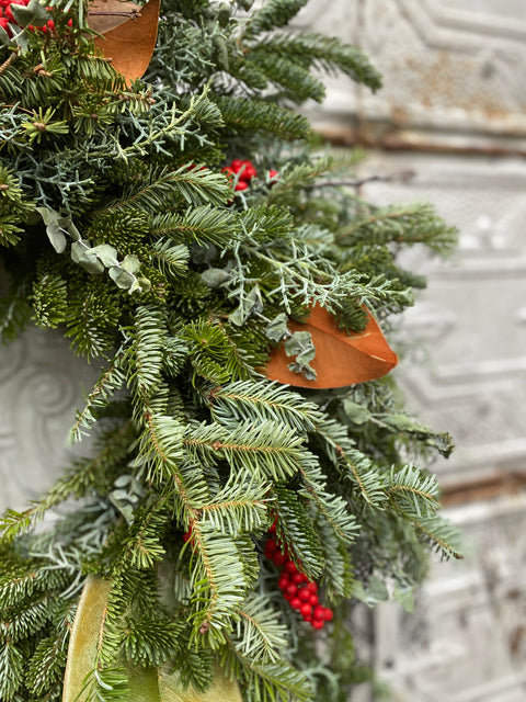 Holiday Wreath: Merry & Bright - Sunny Meadows Flower Farm