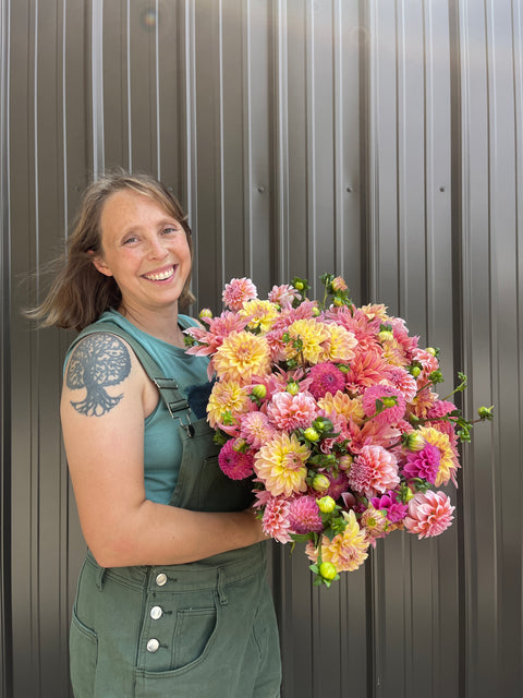 Dahlias at Your Door-6 Week Subscription - Sunny Meadows Flower Farm