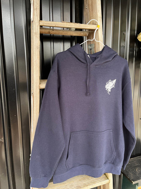 SMFF Logo Hooded Sweatshirt (Navy & White)