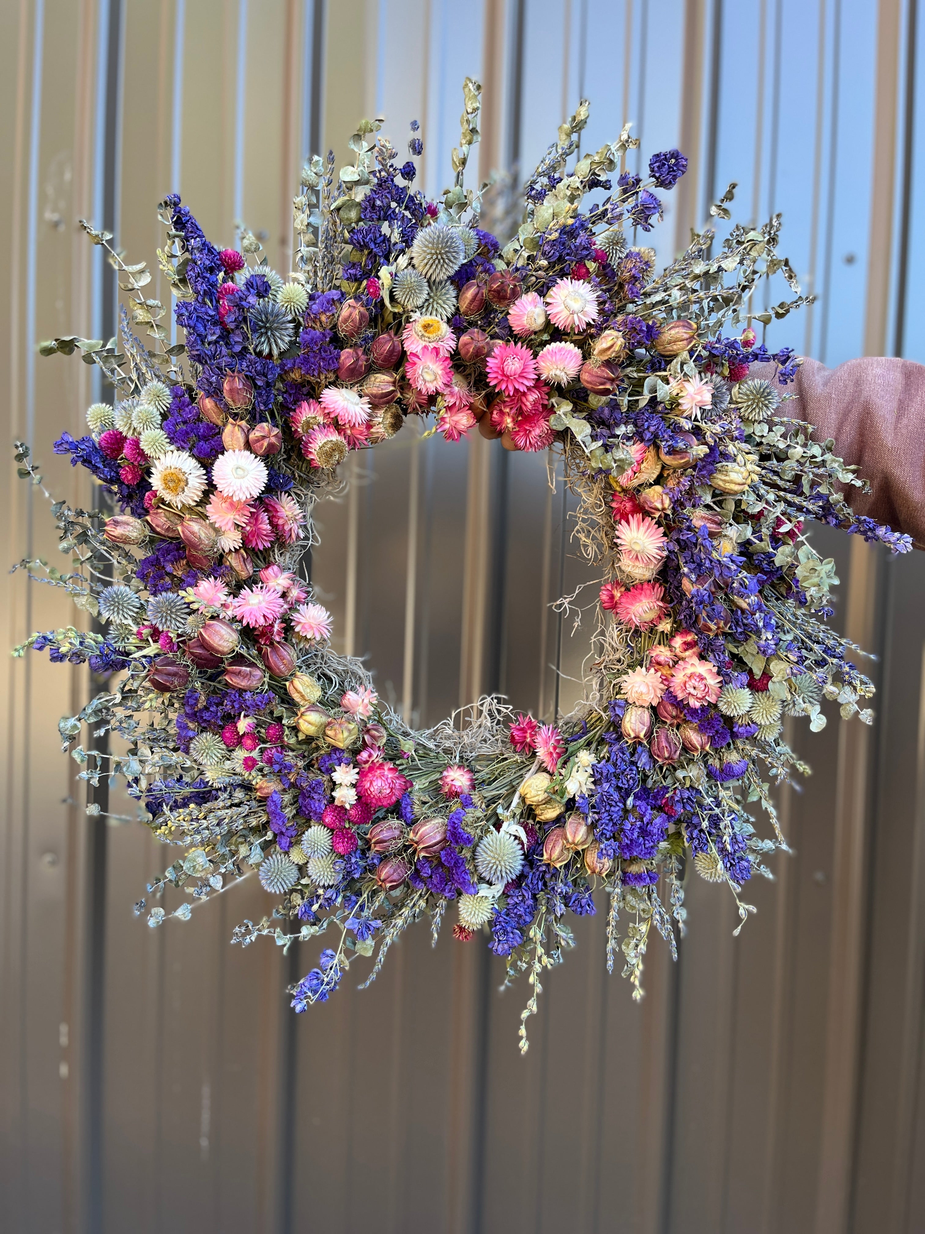 2024 Dried Floral wreath.