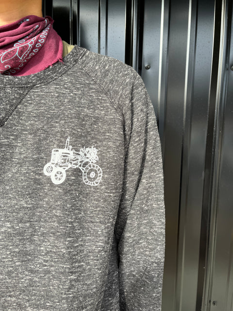SMFF Tractor Crewneck Sweatshirt - Sunny Meadows Flower Farm