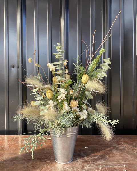 Holiday Evergreen Planter - Sunny Meadows Flower Farm